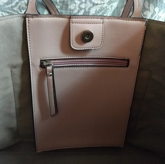 SOLD! ~Brand New! Beautiful Mauve Tote - Picture 5 of 7